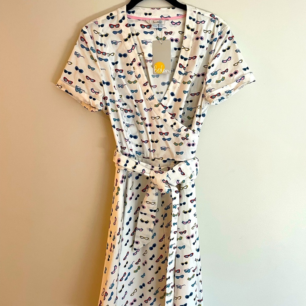 Boden wrap dress size 8